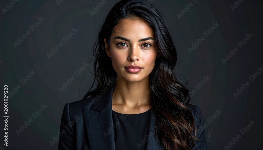 Fototapeta premium Professional Business Woman Confident Portrait Studio Shot.