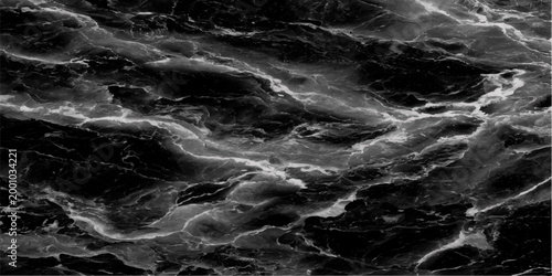 A captivating image of a luxurious black marble surface, showcasing elegant natural patterns and textures, ideal for design, background, and aesthetic appeal.
