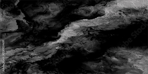 A monochrome abstract image depicting the intricate textures and flowing forms reminiscent of a celestial landscape.
