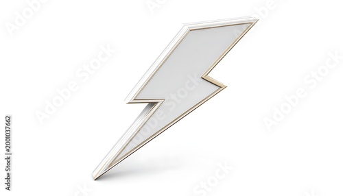 Vector arrow and lightning bolt growth success icon illustration isolated on white background design