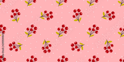 Vector pastel spring berry pattern with cute flower and seamless. Summer blueberry design polka dot food illustration on white vertical bg. Wave lines and cloth for picnic or festive.