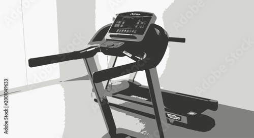 Treadmill for home gym exercise.