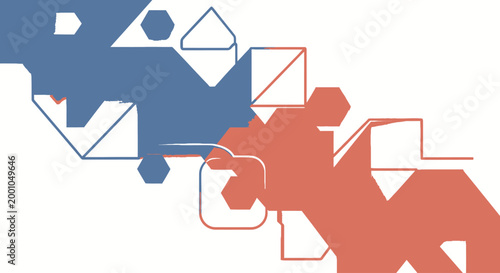 Jigsaw puzzle pieces connecting together.