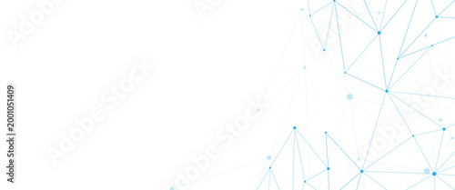 Fotografía Abstract white blue digital technology futuristic communication high tech concep