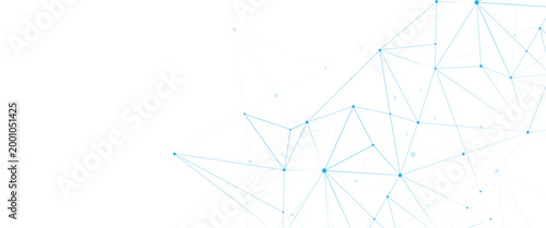 Abstract white blue digital technology futuristic communication high tech concept dots global lines connect network background vectors  