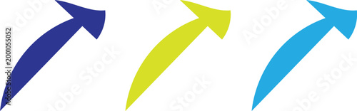 Abstract Colorful Arrow Set – Modern Directional Growth and Progress Icons