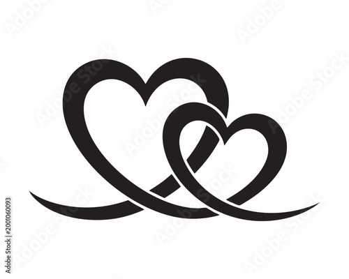 Set of four simple leaf icons with variations in shape and detail, perfect for nature designs.