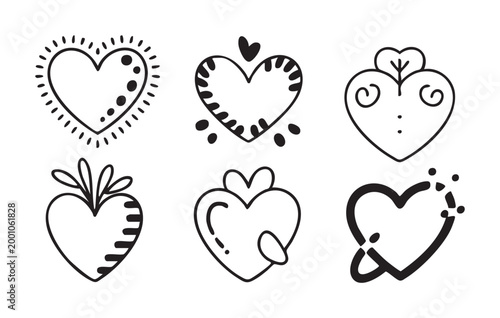 Set of various green leaves icons isolated on white background for graphic design and plant branding.