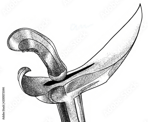 Bild auf Leinwand Keris Illustration
