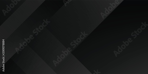 Black abstract background. Elegant dark diagonal shape elements. Modern luxury grey gradient graphic design.