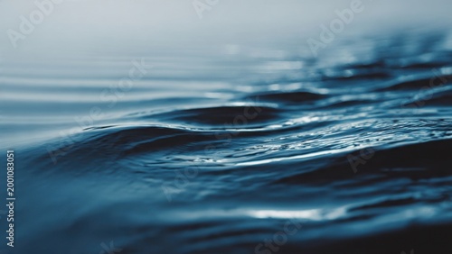Close-Up of Calm Blue Water Surface