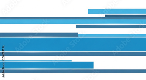 Blue horizontal bars, gradient vector graphics, colorful stripes, abstract design elements