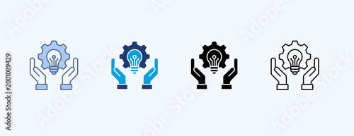 Technology Adoption Multiple Icon Illustration Vector