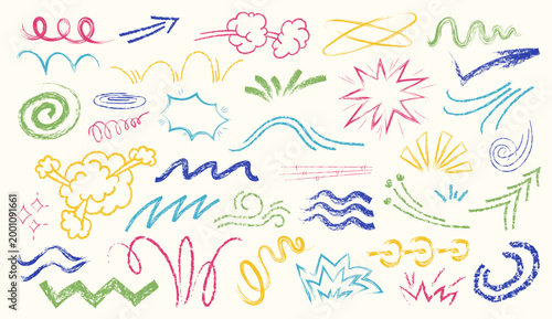Doodle Scribbles Motion Emphasis Set