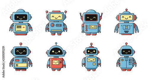 Cartoon robots collection
