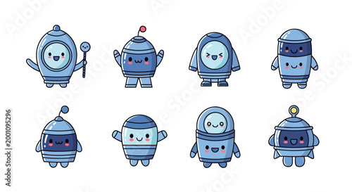 Cartoon robots collection