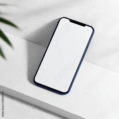 Smartphone lying on a clean surface