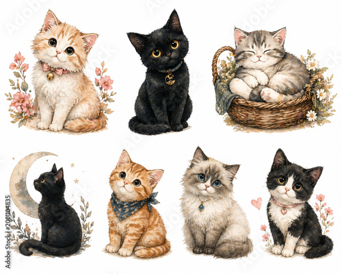 Collection of Adorable Cute Kittens and Cats
