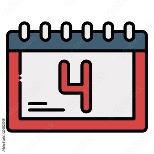 July Fourth Independence Calendar Date