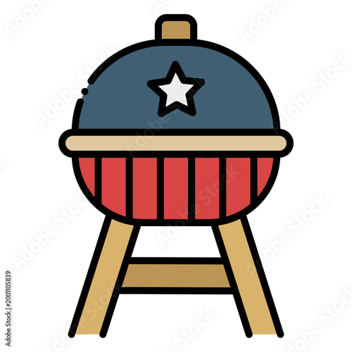 Classic Outdoor Summer Barbecue Grill