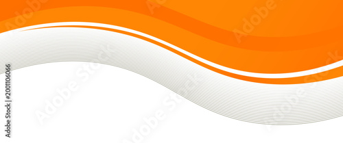 Vector orange line background curve element with white space for text and message design, overlapping layers, vector
