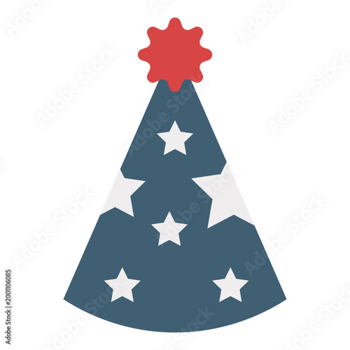 Festive Patriotic Party Cone Hat