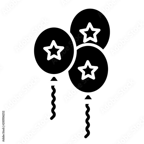 Festive Patriotic Stars Party Balloons