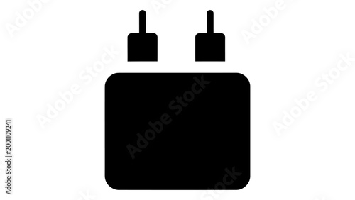 Magnetic charging dock icon isolated on white background