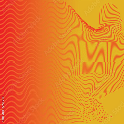 Fiery silhouette of a lion's head against a vibrant orange gradient