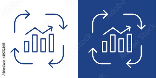 Continuity Blue And White Icon Style Collection