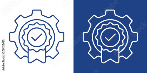 Assurance Blue And White Icon Style Collection