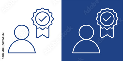 Experience Blue And White Icon Style Collection