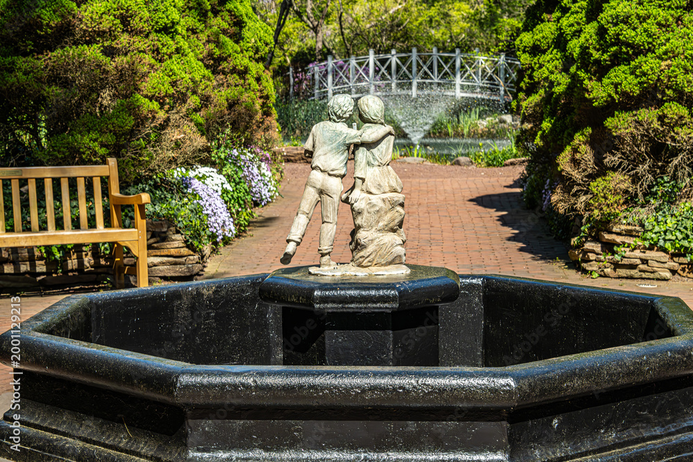 Obraz premium A picturesque public park and botanical garden.