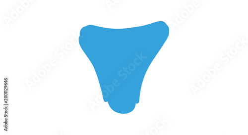 Blue Silicone Baby Feeding Spoon.