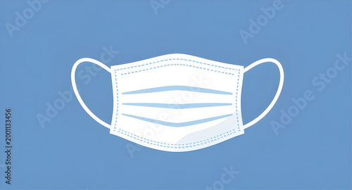 mask, medical, surgical, face, protection, healthcare, safety, hygiene, prevention, hospital, doctor, disposable, infection, white, clean, vector, simple