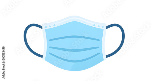 mask, medical, surgical, face, protection, healthcare, safety, hygiene, prevention, hospital, doctor, disposable, infection, white, clean, vector, simple