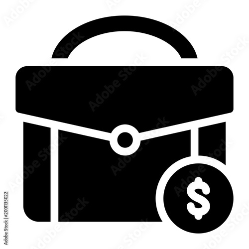 briefcase glyph icon