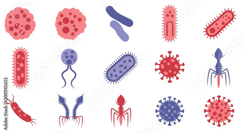 Diverse Microorganisms and Viruses Collection.