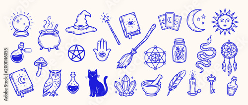 Magical Collection: A curated collection of mystical and enchanting symbols, offering a glimpse into the realm of magic, witchcraft, and the mystical arts.