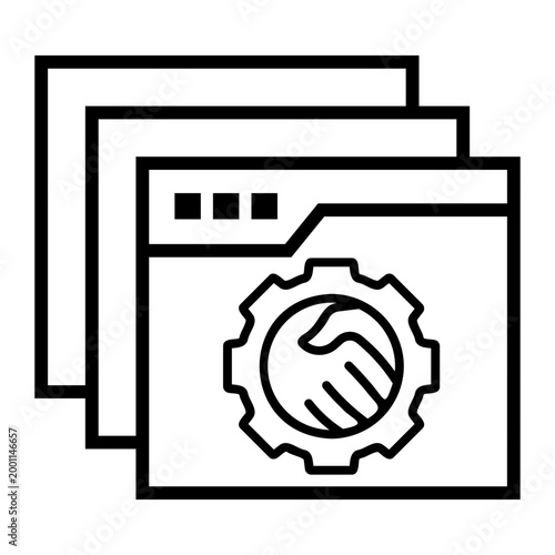 negotiation Line Icon