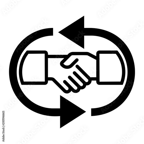 negotiation Line Icon