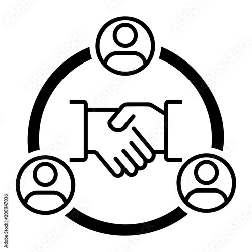 negotiation Line Icon