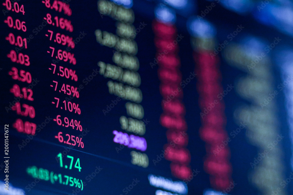 Fototapeta premium stock market chart