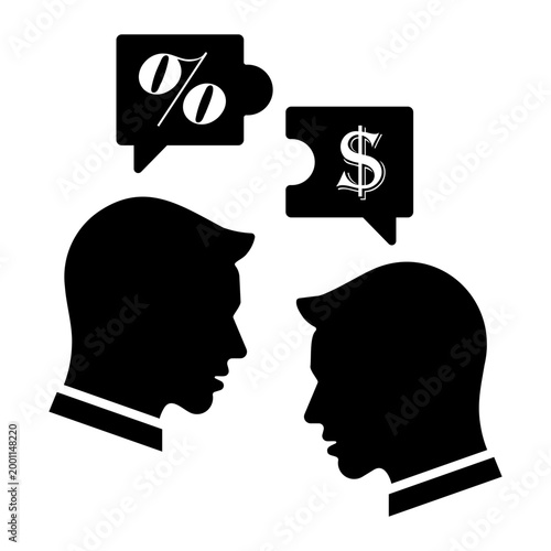 negotiation Solid icon