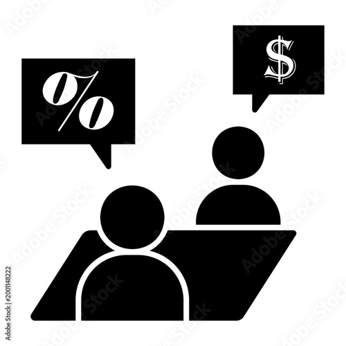 negotiation Solid icon