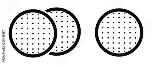 Biscuit icon. set, set of biskut icon, Set Biskut Cracker Icon, Biscuit Cookie icon.