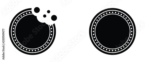 Biscuit icon. set, set of biskut icon, Set Biskut Cracker Icon, Biscuit Cookie icon.