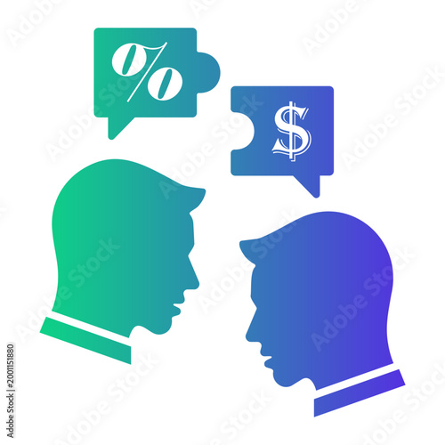 negotiation Gradient icon