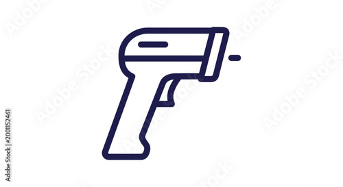 Digital illustration of a temperature gun.