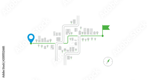 Map Navigation Location Pointer Icon.